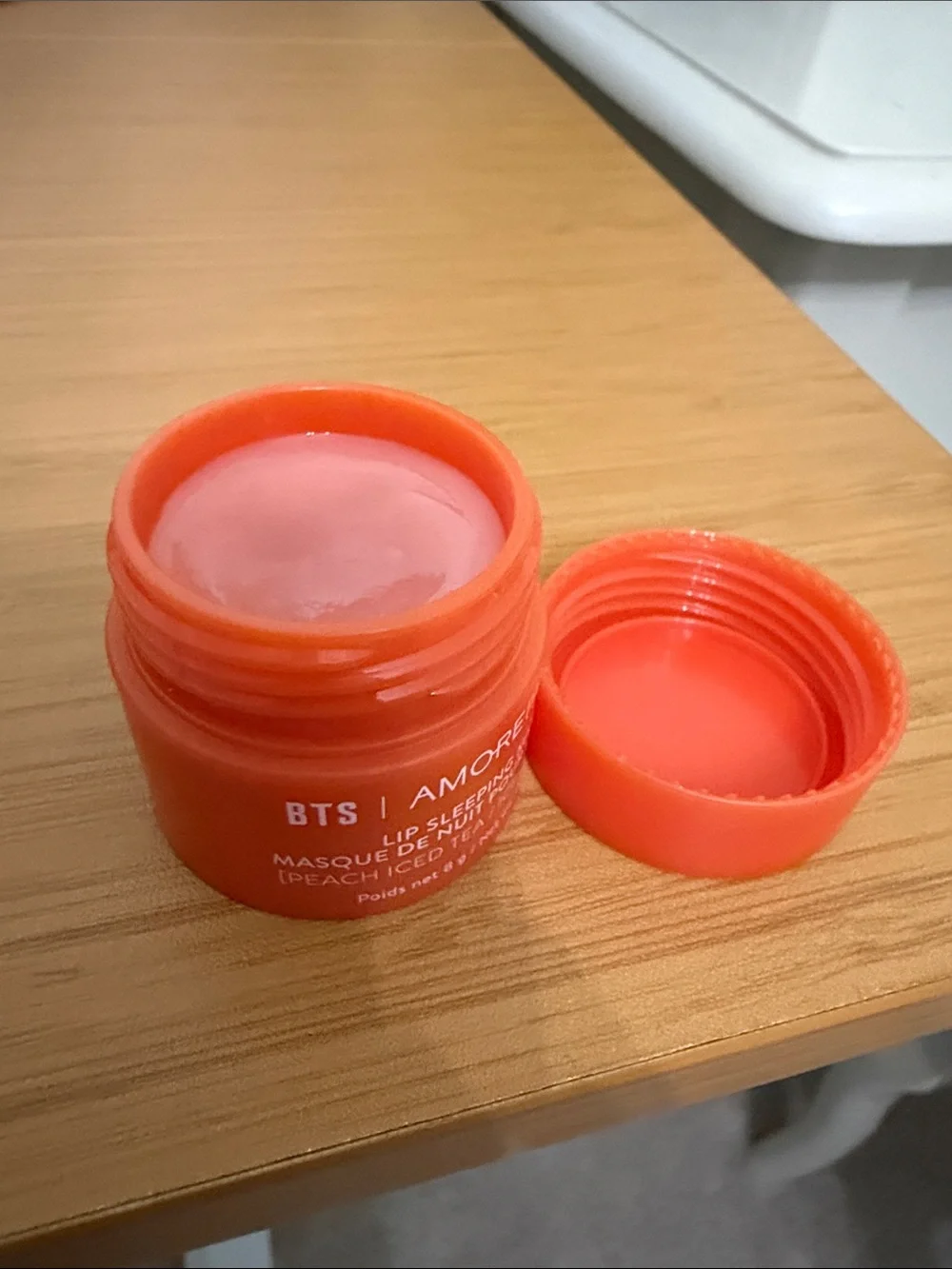 Amore Pacific BTS Permission to Dance Peach Iced Tea Lip Sleeping Mask